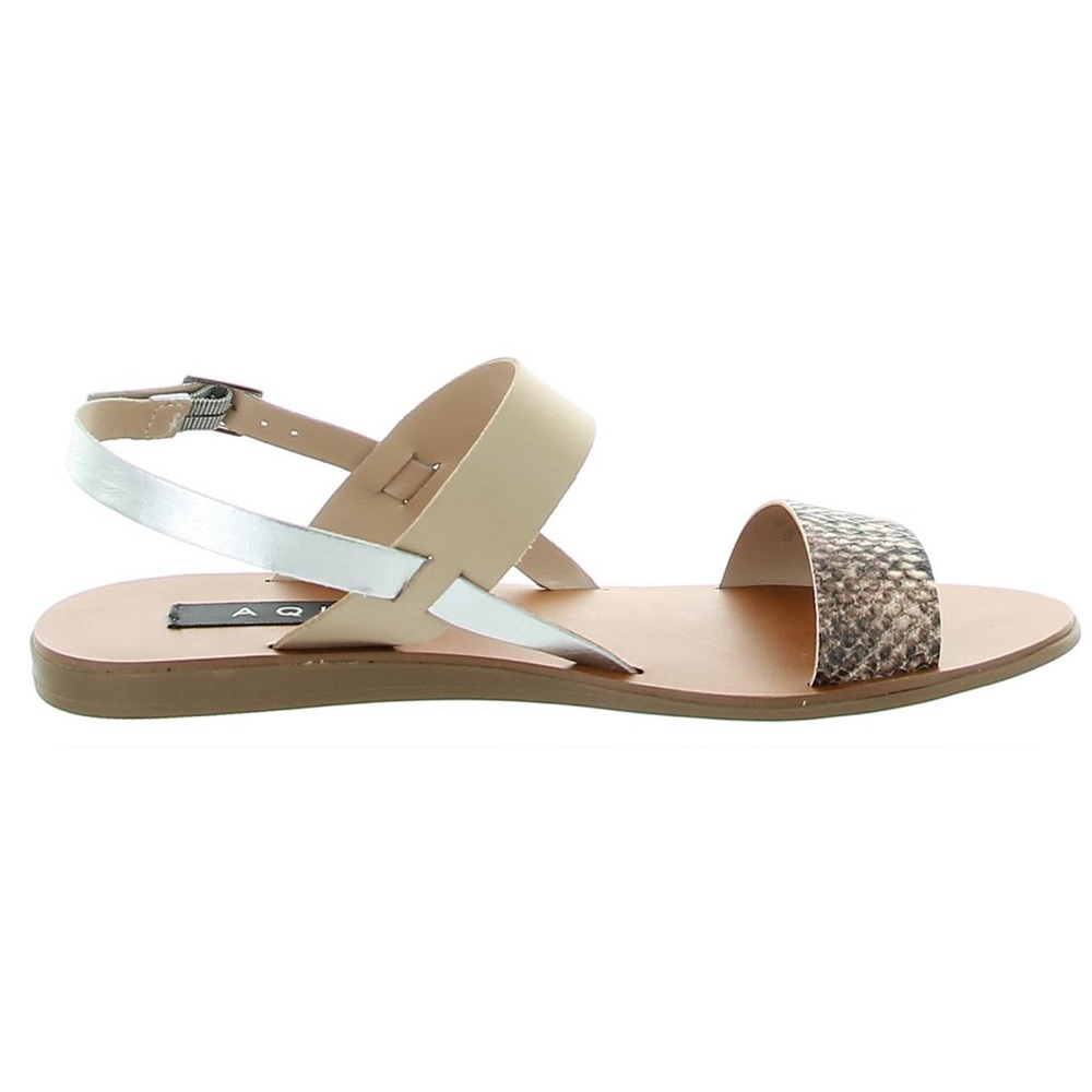 Great Condition Aqua Strappy Leather Sandals Snake Multi Media - Picture 2 of 7